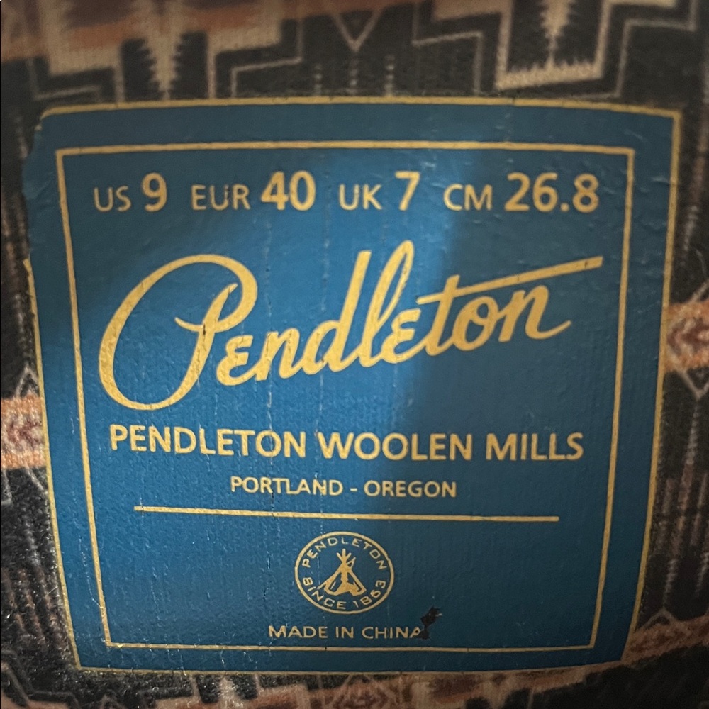 Pendleton Black Patterned Rain Boots - image 4